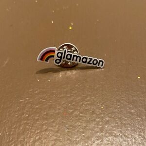 Amazon Glamazon Rainbow Logo Brooch - Multi-Color